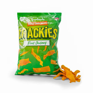 Crackies Sweet Potato Fruit Chutney crisps 120g - case of 18
