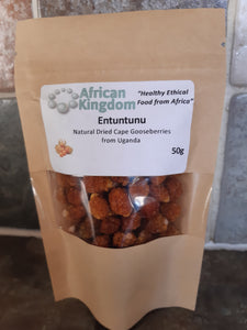 African Kingdom Entuntunu ("Dried Cape Gooseberries")- Box 9 x 50g