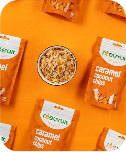 Reelfruit Caramel Coconut Chips 100g - case of 24