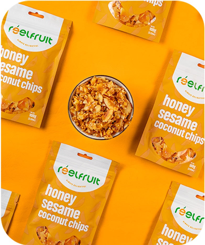 Reelfruit Honey SesameCoconut Chips 100g - case of 24
