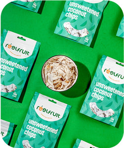 Reelfruit Unsweetened Coconut Chips 100g - case of 24